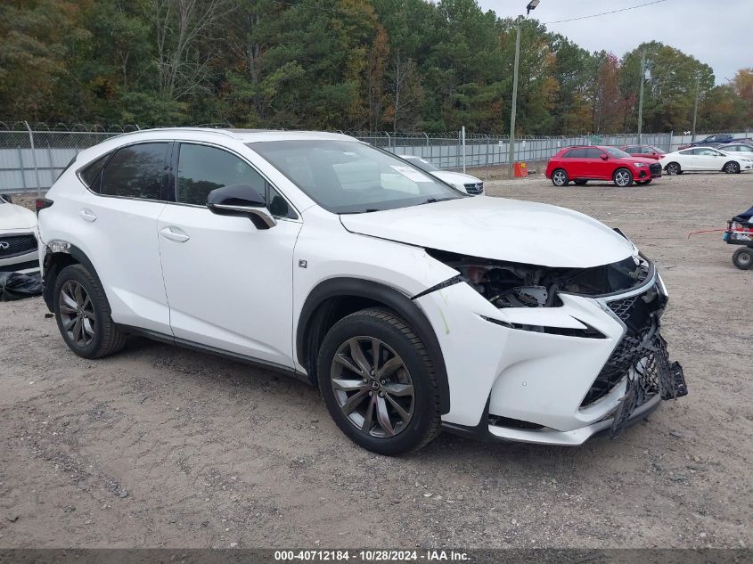 2016 Lexus Nx 200T F Sport VIN: JTJYARBZ2G2047168 Lot: 40712184