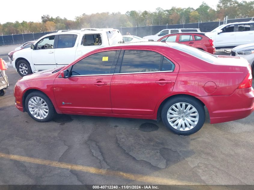 2012 Ford Fusion Hybrid VIN: 3FADP0L3XCR267787 Lot: 40712240