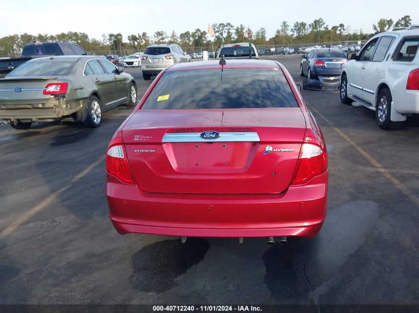 2012 Ford Fusion Hybrid VIN: 3FADP0L3XCR267787 Lot: 40712240