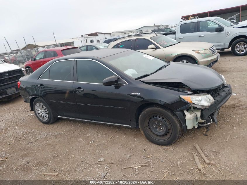 2013 Toyota Camry Hybrid Le VIN: 4T1BD1FK6DU066994 Lot: 40712282