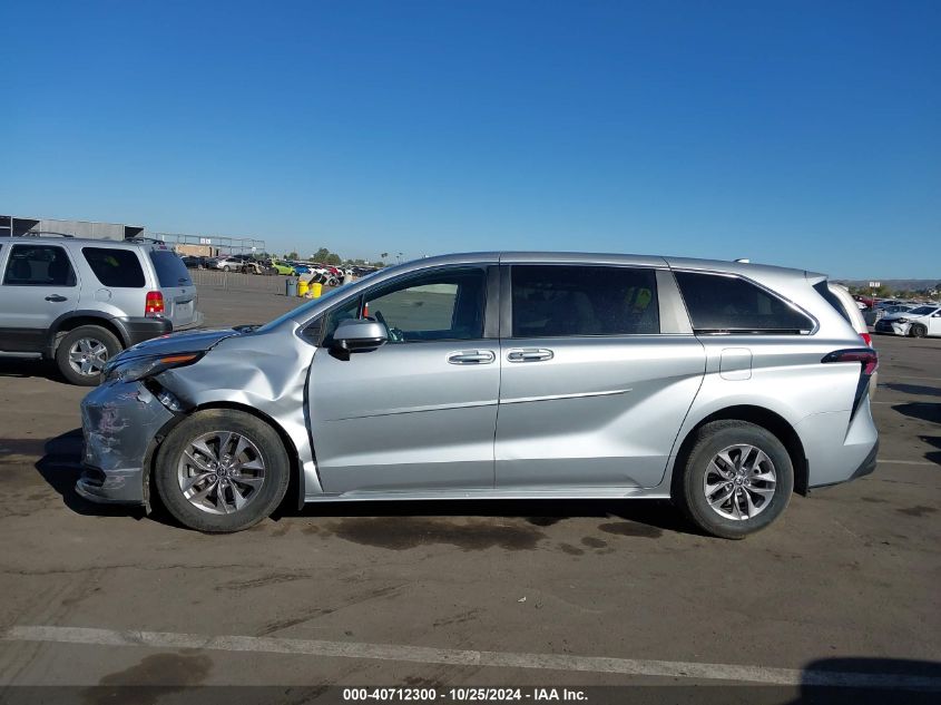 2023 Toyota Sienna Le VIN: 5TDKSKFC4PS074433 Lot: 40712300