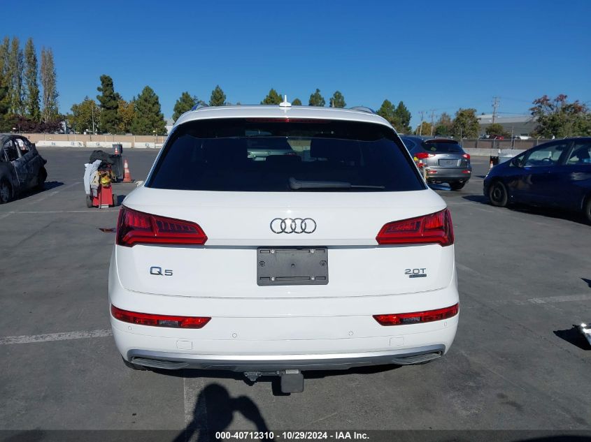 2018 Audi Q5 2.0T Premium/Tech Prestige VIN: WA1CNAFY1J2213041 Lot: 40712310