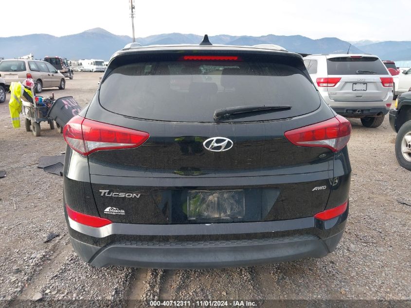 2018 Hyundai Tucson Sel VIN: KM8J3CA47JU719296 Lot: 40712311