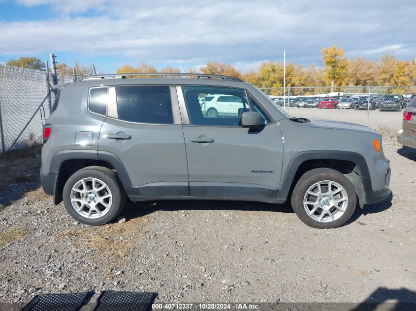 2019 Jeep Renegade Latitude 4X4 VIN: ZACNJBBBXKPK75320 Lot: 40712337