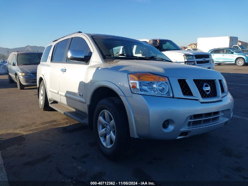 2008 Nissan Armada Se VIN: 5N1AA08D98N605248 Lot: 40712362