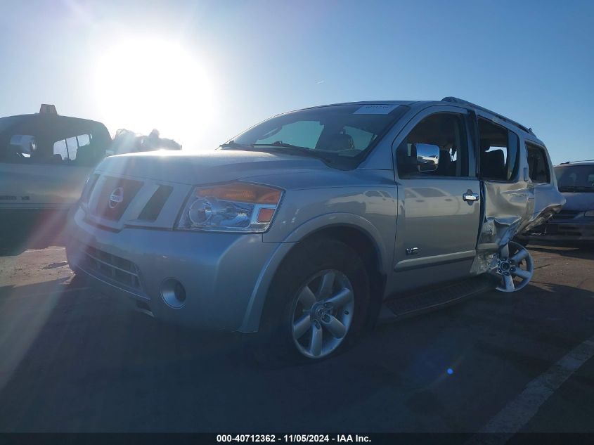 2008 Nissan Armada Se VIN: 5N1AA08D98N605248 Lot: 40712362