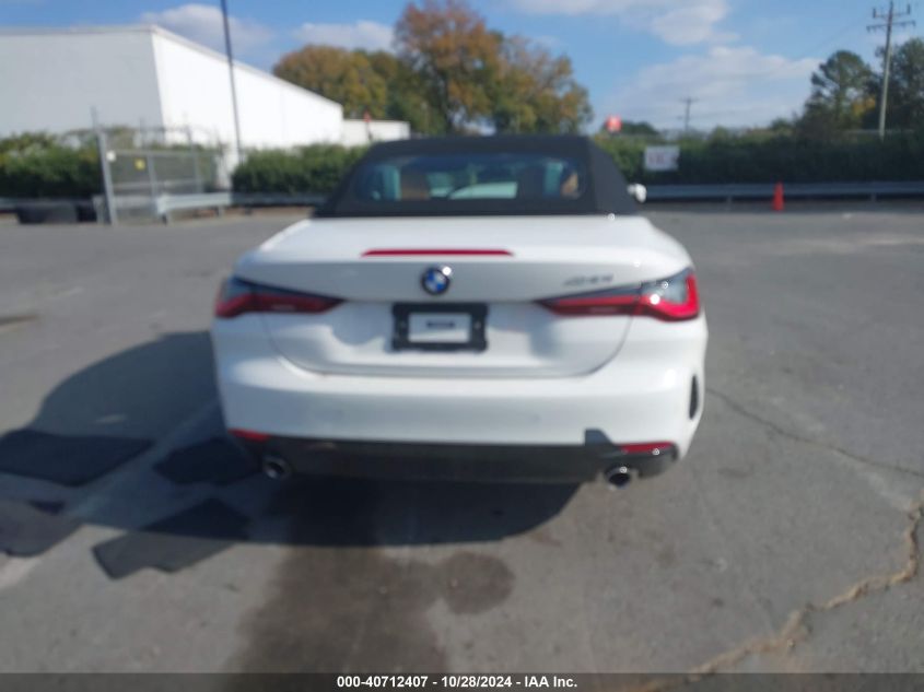 2023 BMW 430I VIN: WBA23AT00PCM04200 Lot: 40712407