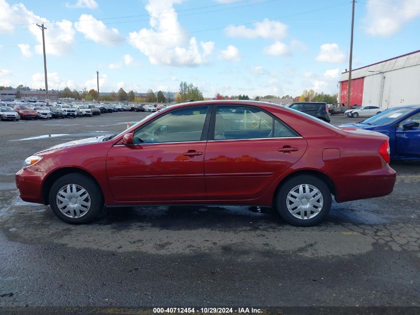 2002 Toyota Camry Le VIN: JTDBE32K420064927 Lot: 40712454