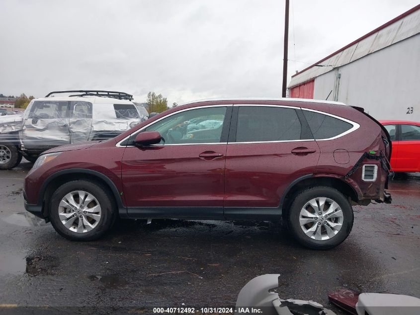 2014 Honda Cr-V Ex-L VIN: 5J6RM4H78EL110945 Lot: 40712492