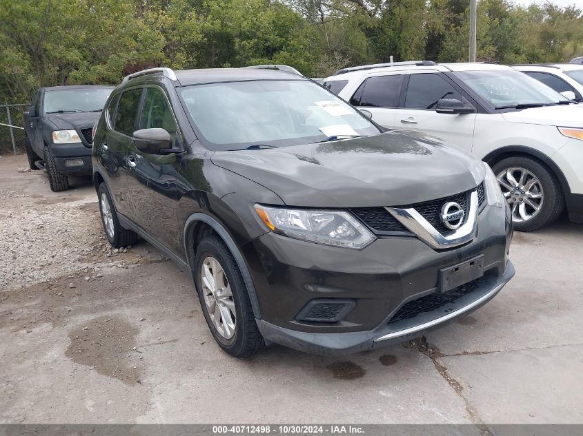 2016 Nissan Rogue Sv VIN: KNMAT2MT4GP729471 Lot: 40712498