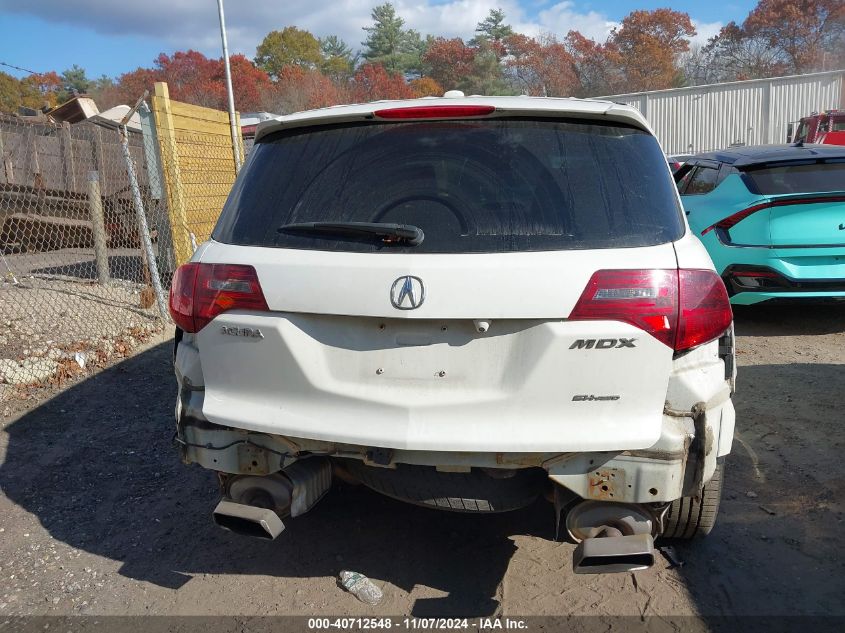 2012 Acura Mdx VIN: 2HNYD2H2XCH508026 Lot: 40712548