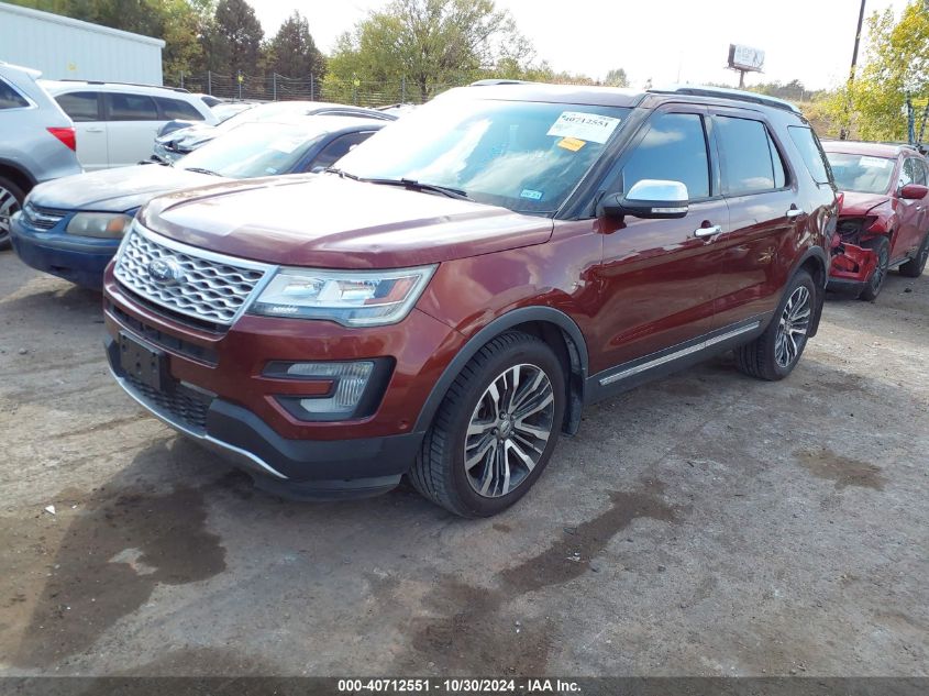 2016 Ford Explorer Platinum VIN: 1FM5K8HT0GGD26603 Lot: 40712551