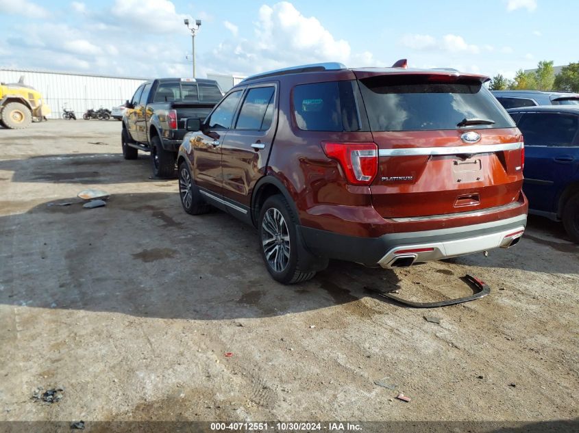 2016 Ford Explorer Platinum VIN: 1FM5K8HT0GGD26603 Lot: 40712551