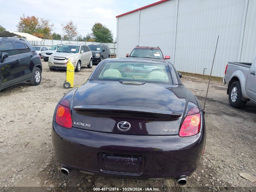 2002 Lexus Sc 430 VIN: JTHFN48Y720032717 Lot: 40712574