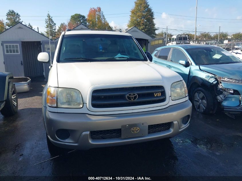 2002 Toyota Sequoia Sr5 V8 VIN: 5TDZT34A52S065994 Lot: 40712634