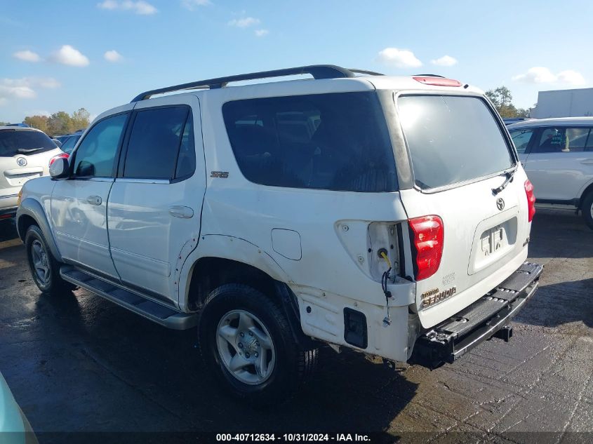 2002 Toyota Sequoia Sr5 V8 VIN: 5TDZT34A52S065994 Lot: 40712634