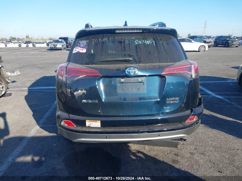 2018 Toyota Rav4 Hybrid Limited VIN: JTMDJREV7JD249560 Lot: 40712673