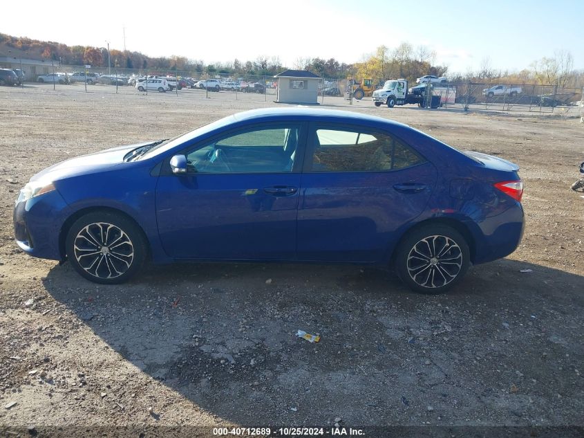 2015 Toyota Corolla S Plus VIN: 2T1BURHE6FC341189 Lot: 40712689