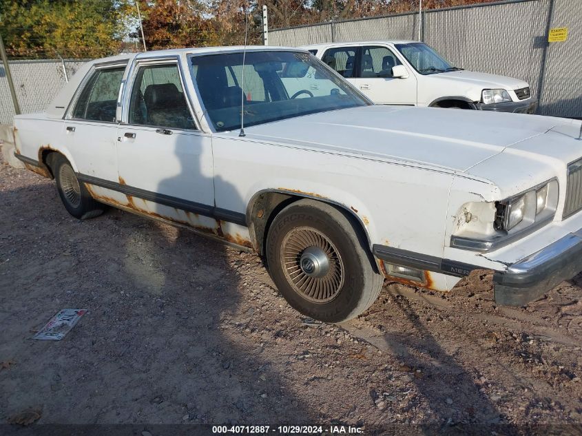 1989 Mercury Grand Marquis Ls VIN: 2MEBM75F9KX607214 Lot: 40712887