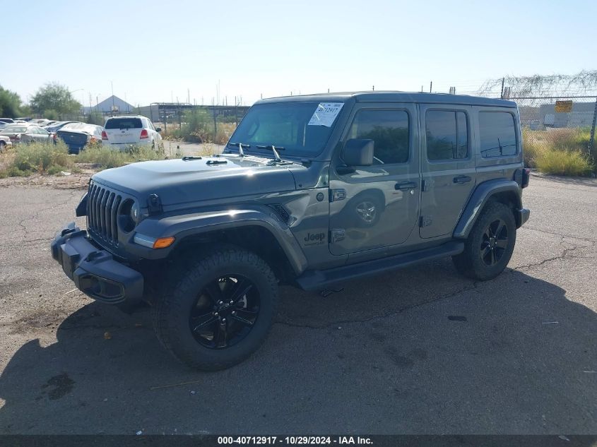 2020 Jeep Wrangler Unlimited Sahara Altitude 4X4 VIN: 1C4HJXEG6LW205497 Lot: 40712917