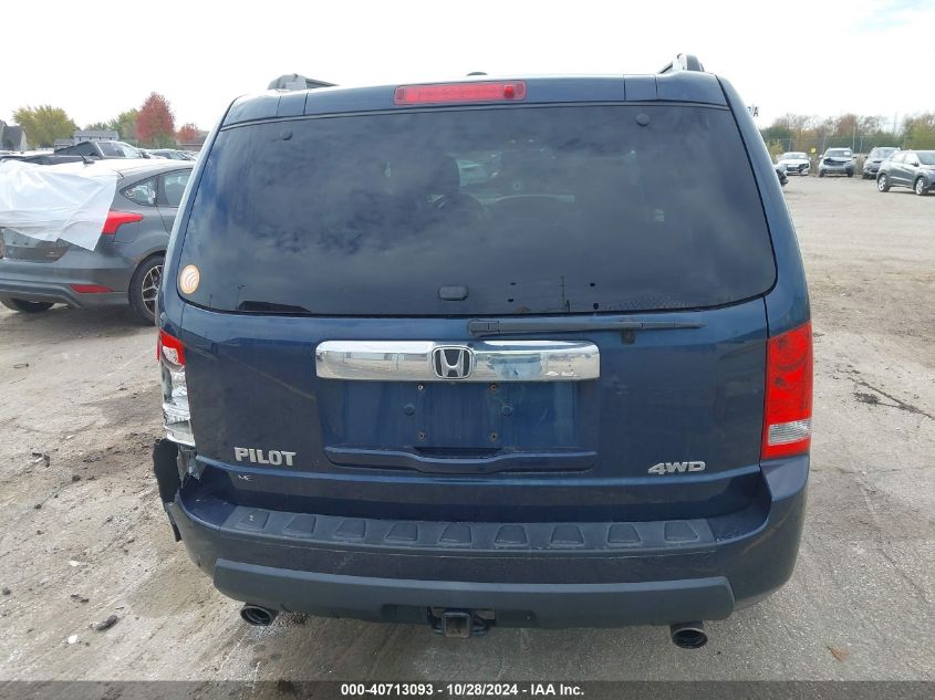 2011 Honda Pilot Ex-L VIN: 5FNYF4H56BB010576 Lot: 40713093