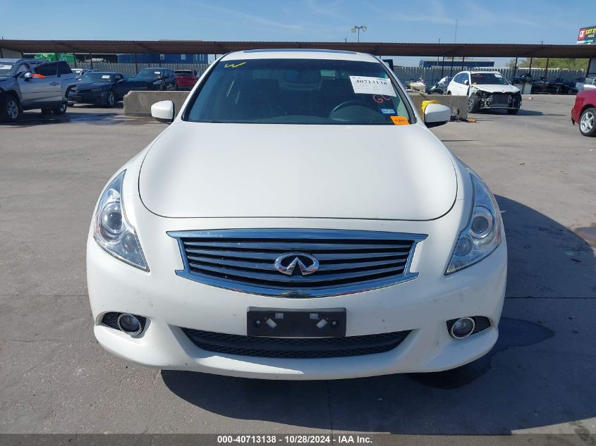 2012 Infiniti G25 Journey VIN: JN1DV6AP0CM700649 Lot: 40713138