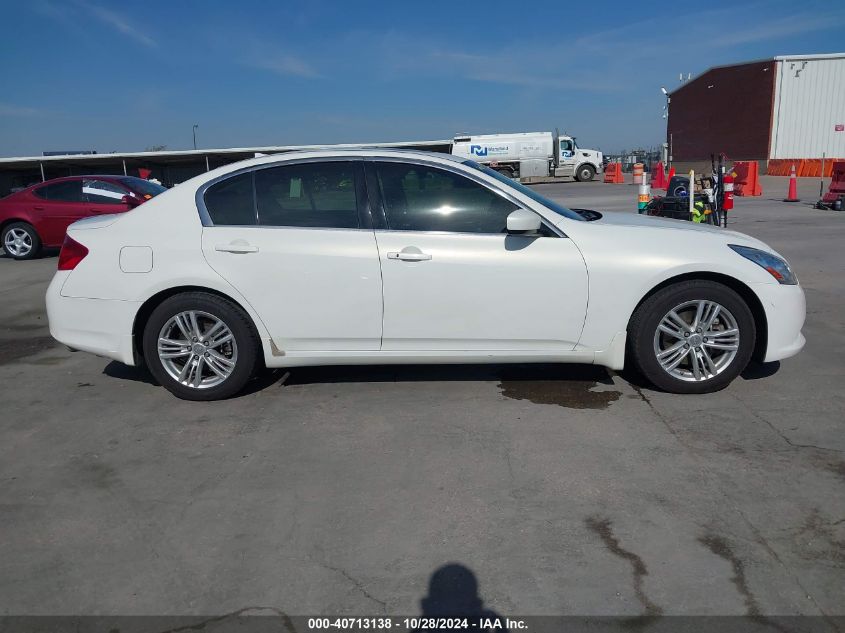 2012 Infiniti G25 Journey VIN: JN1DV6AP0CM700649 Lot: 40713138