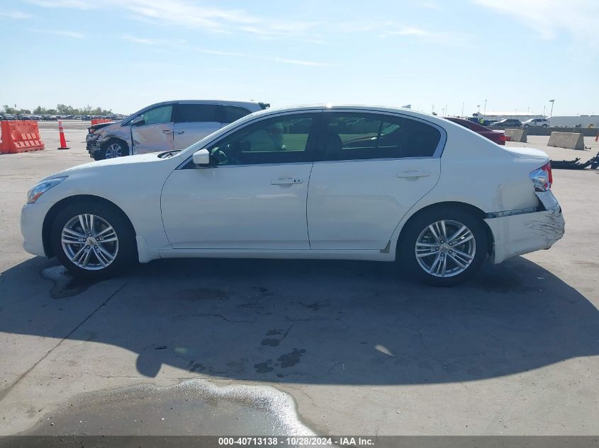 2012 Infiniti G25 Journey VIN: JN1DV6AP0CM700649 Lot: 40713138