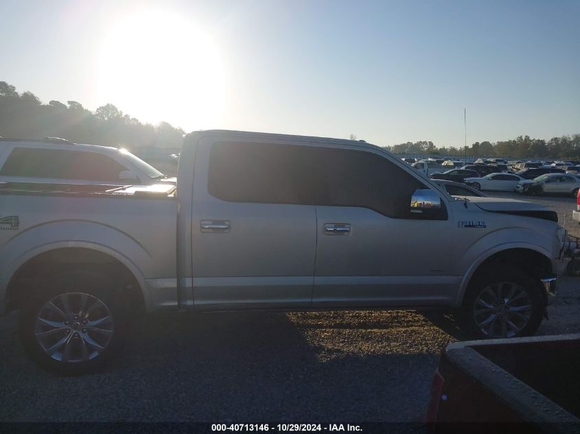 2017 FORD F-150 LARIAT - 1FTEW1EG0HFA51653