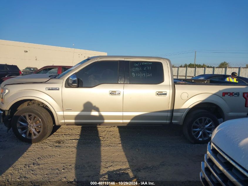 2017 FORD F-150 LARIAT - 1FTEW1EG0HFA51653