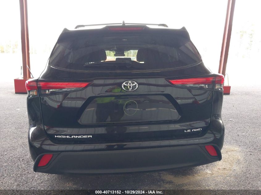 2022 Toyota Highlander Le VIN: 5TDBZRBH7NS240883 Lot: 40713152