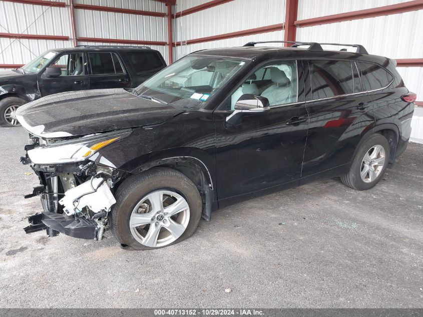 2022 Toyota Highlander Le VIN: 5TDBZRBH7NS240883 Lot: 40713152