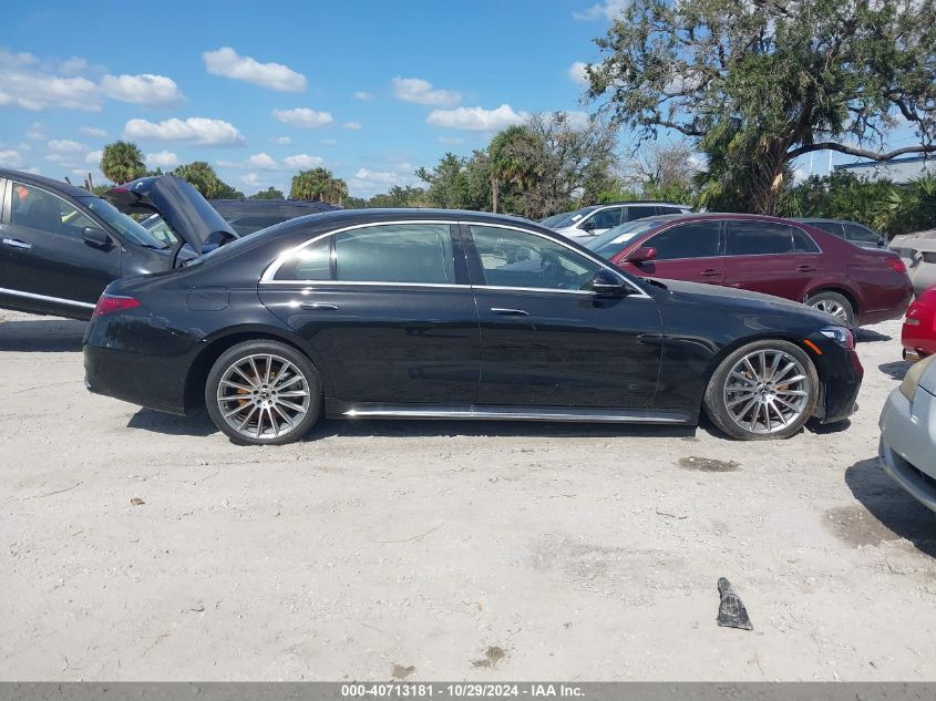 2021 Mercedes-Benz S 580 4Matic VIN: W1K6G7GBXMA055535 Lot: 40713181