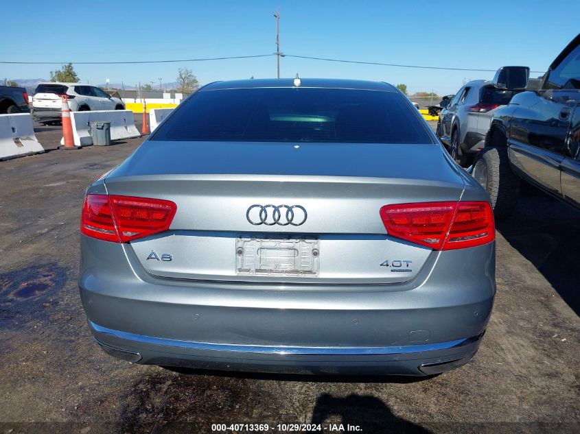 2013 Audi A8 4.0T VIN: WAUA2AFD3DN029481 Lot: 40713369