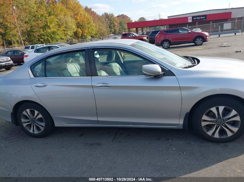 2013 Honda Accord Lx VIN: 1HGCR2F38DA142632 Lot: 40713502