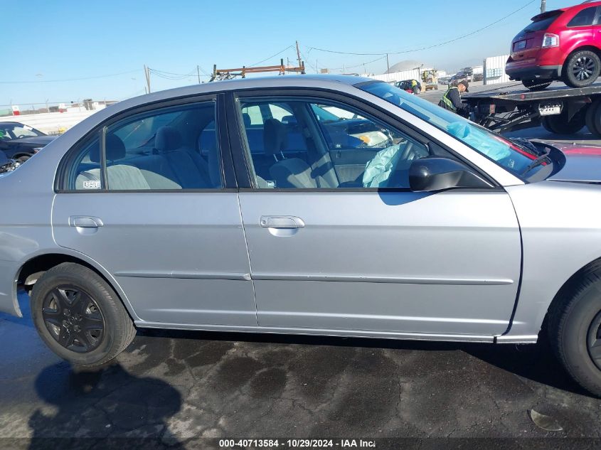 2003 Honda Civic Lx VIN: JHMES165X3S002631 Lot: 40713584