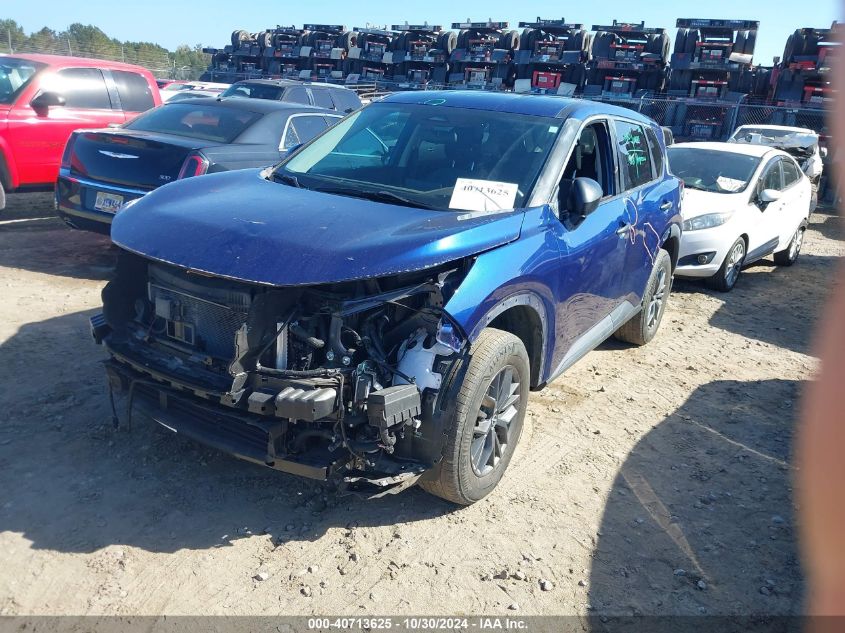 VIN 5N1BT3AA1NC710731 2022 Nissan Rogue, S Fwd no.2