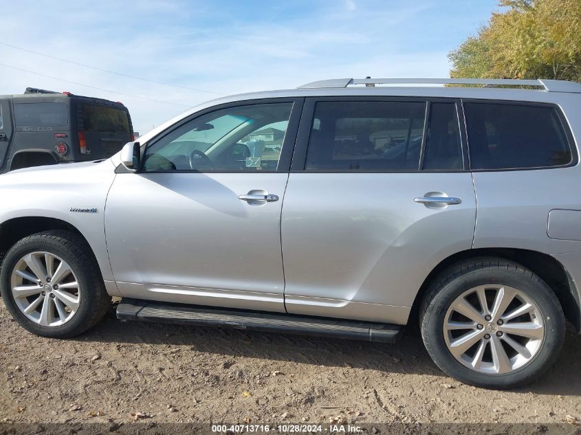 2009 Toyota Highlander Hybrid VIN: JTEEW41A192025926 Lot: 40713716