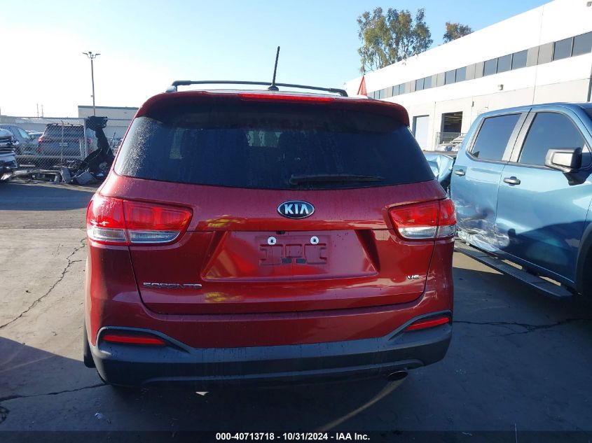 2017 Kia Sorento 3.3L Lx VIN: 5XYPG4A55HG200339 Lot: 40713718