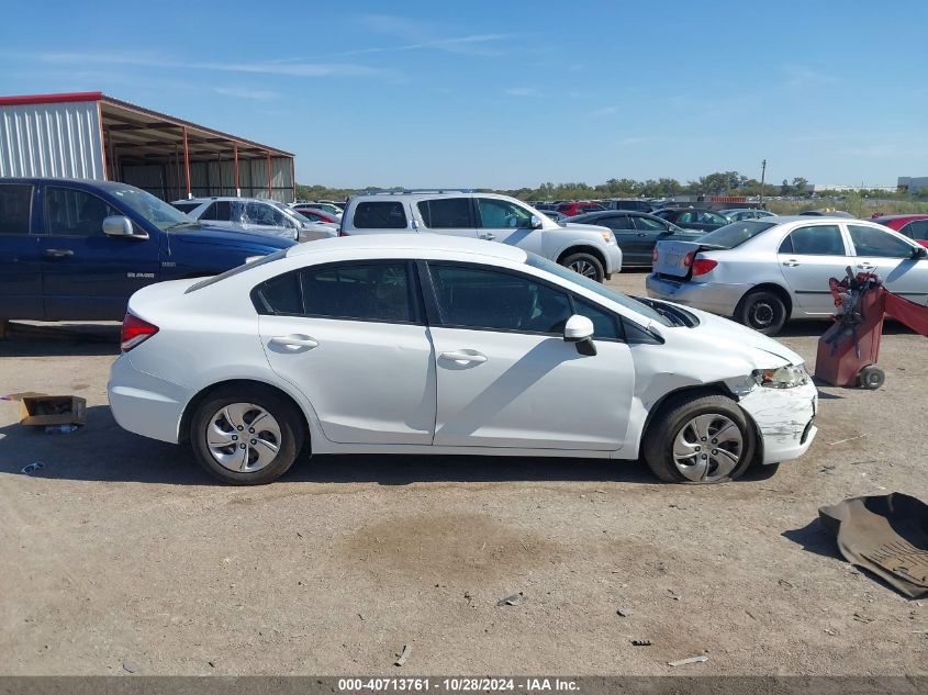 2014 Honda Civic Lx VIN: 19XFB2F55EE010573 Lot: 40713761