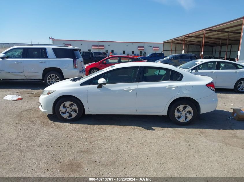 2014 Honda Civic Lx VIN: 19XFB2F55EE010573 Lot: 40713761