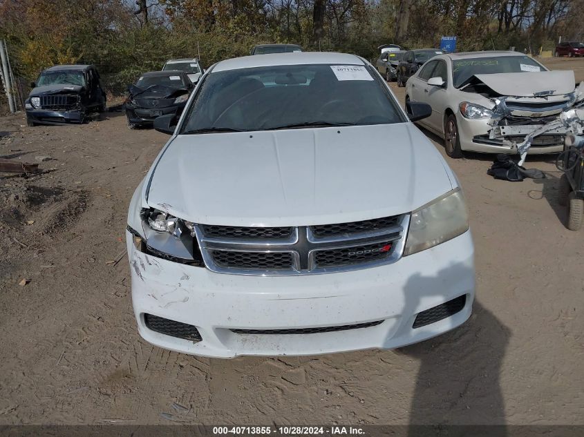 2013 Dodge Avenger Se VIN: 1C3CDZAB1DN534563 Lot: 40713855