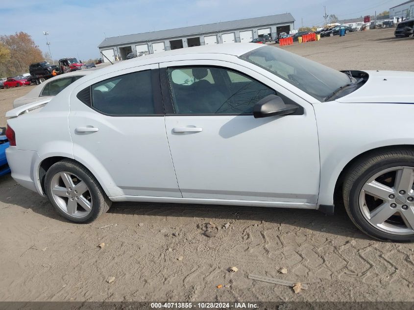 2013 Dodge Avenger Se VIN: 1C3CDZAB1DN534563 Lot: 40713855