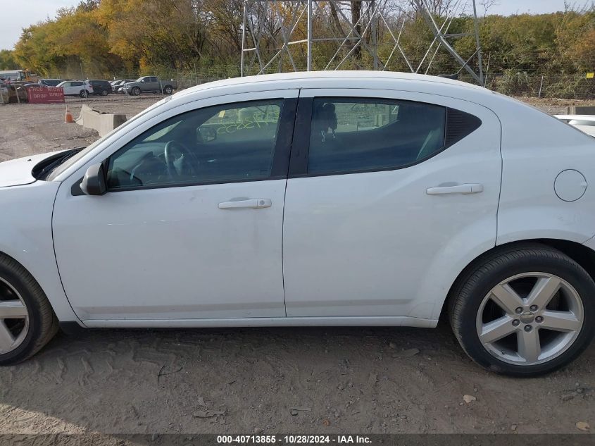 2013 Dodge Avenger Se VIN: 1C3CDZAB1DN534563 Lot: 40713855