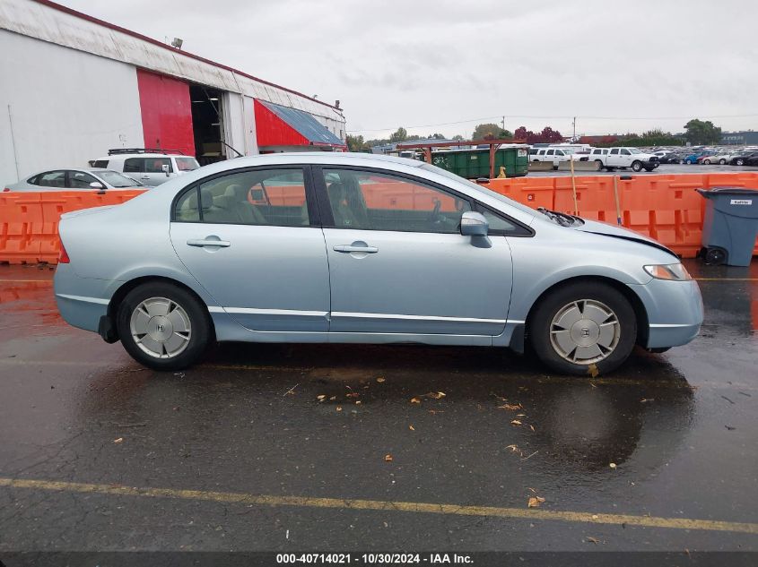 2007 Honda Civic Hybrid VIN: JHMFA36217S014116 Lot: 40714021