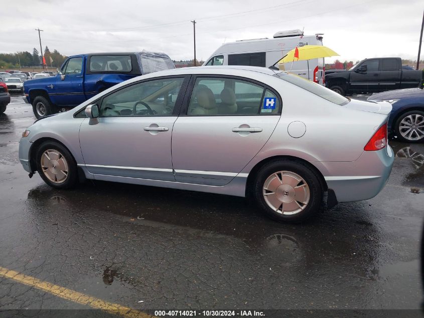 2007 Honda Civic Hybrid VIN: JHMFA36217S014116 Lot: 40714021