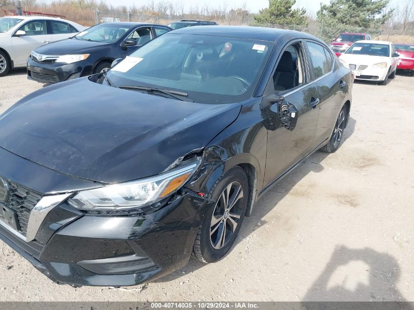 2020 Nissan Sentra Sv Xtronic Cvt VIN: 3N1AB8CV9LY242142 Lot: 40714035