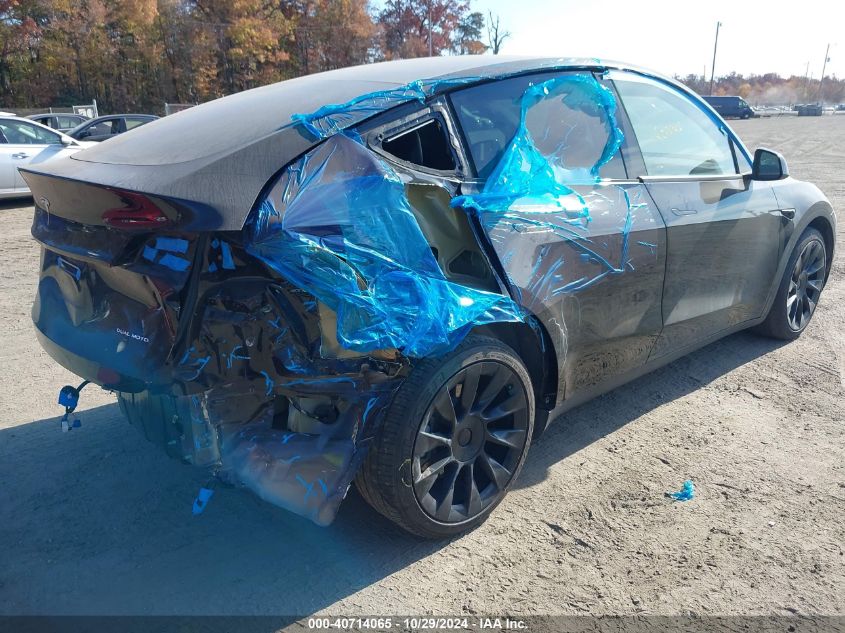 VIN 5YJYGDEE2MF214490 2021 TESLA MODEL Y no.4