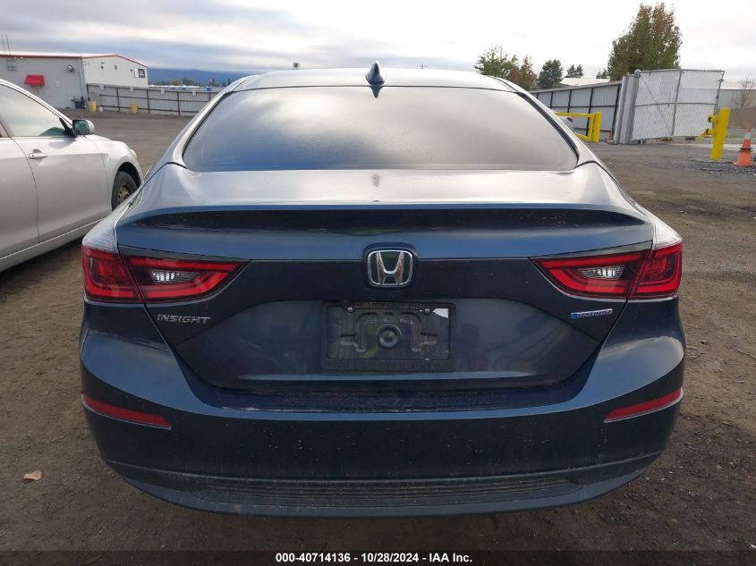 2019 Honda Insight Ex VIN: 19XZE4F50KE033996 Lot: 40714136