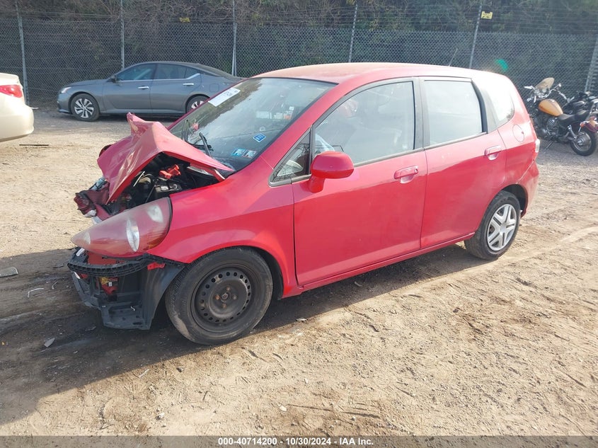 2007 HONDA FIT VIN: JHMGD38417S002445